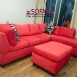 Sofa góc màu đỏ zSofa