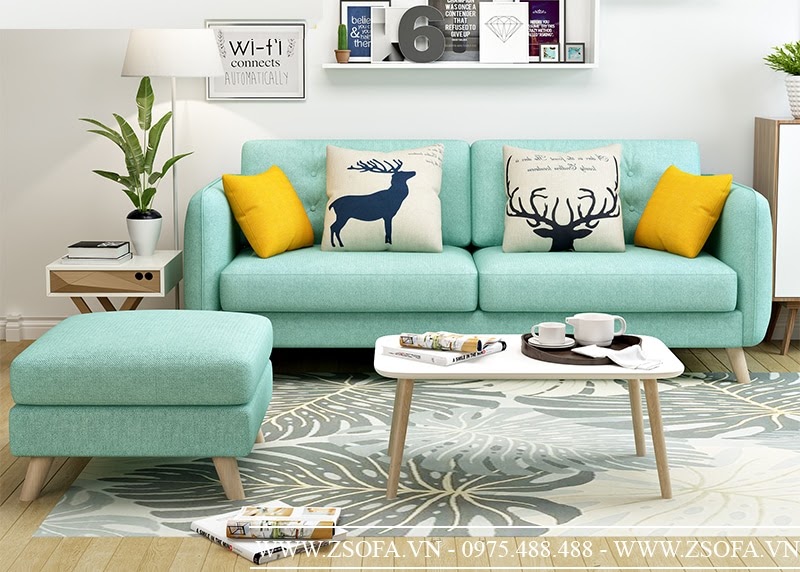 Với những căn phòng có diện tích rộng rãi thì nên bố trí sofa theo kiểu quy tụ
