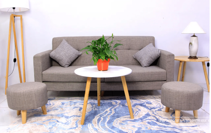 Ghế sofa chung cư với màu sắc hài hòa với không gian tạo ra sự kết hợp hoàn hảo cho không gian phòng khách của bạn