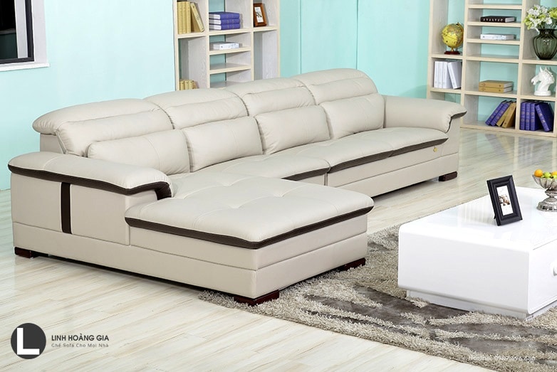 Sofa phòng khách trắng L54