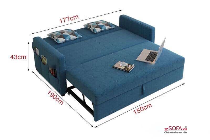 Sofa giường đôi tạo nên sự tiện nghi cho căn nhà