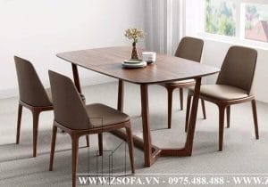 Bàn ăn 4 ghế nhỏ gọn dành cho phòng ăn