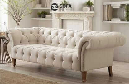 Ghế sofa màu kem - tạo sự tươi mới cho phòng khách