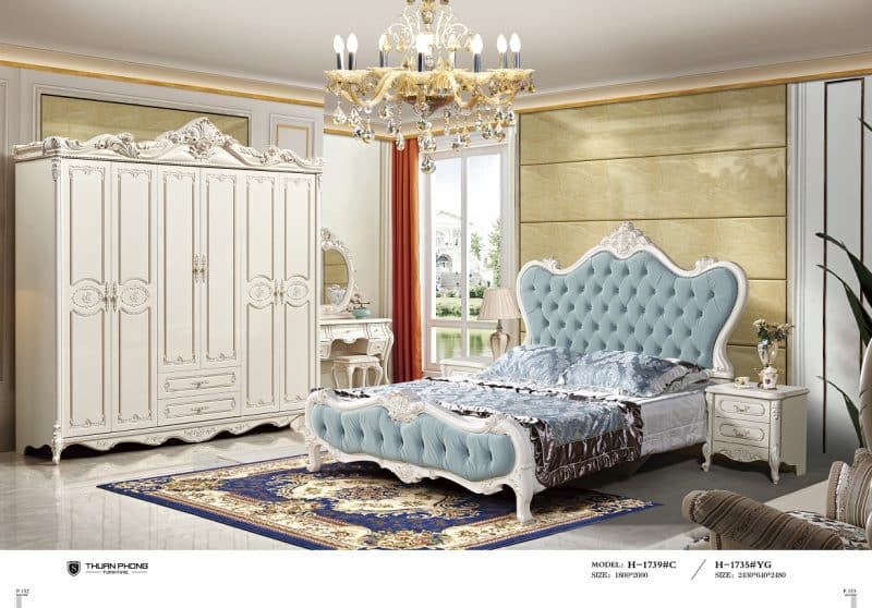 Trọn bộ giường tủ, bàn phấn BGN1739
