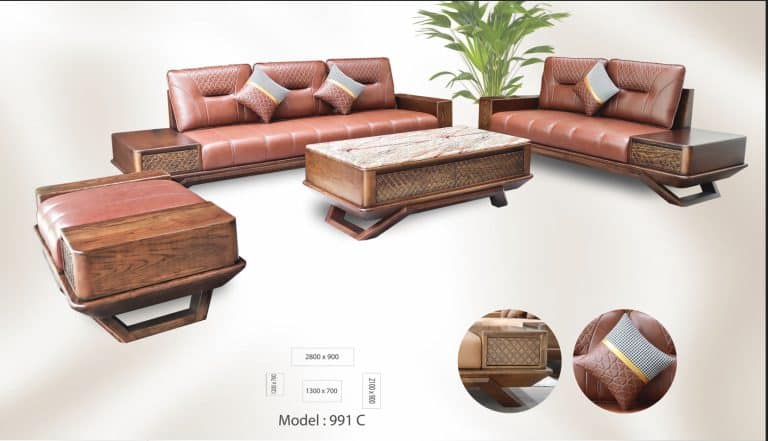 Ghế Sofa Gỗ Sồi ZS205