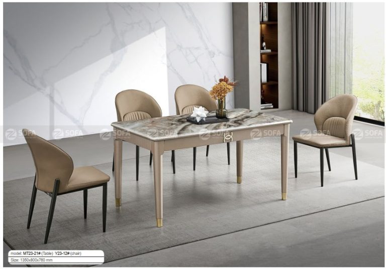 Bàn Ăn Đá Cẩm Thạch TERA-MT231