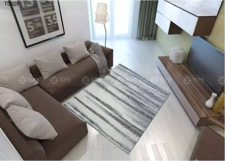 Lựa chọn thảm sofa phù hợp với phòng khách