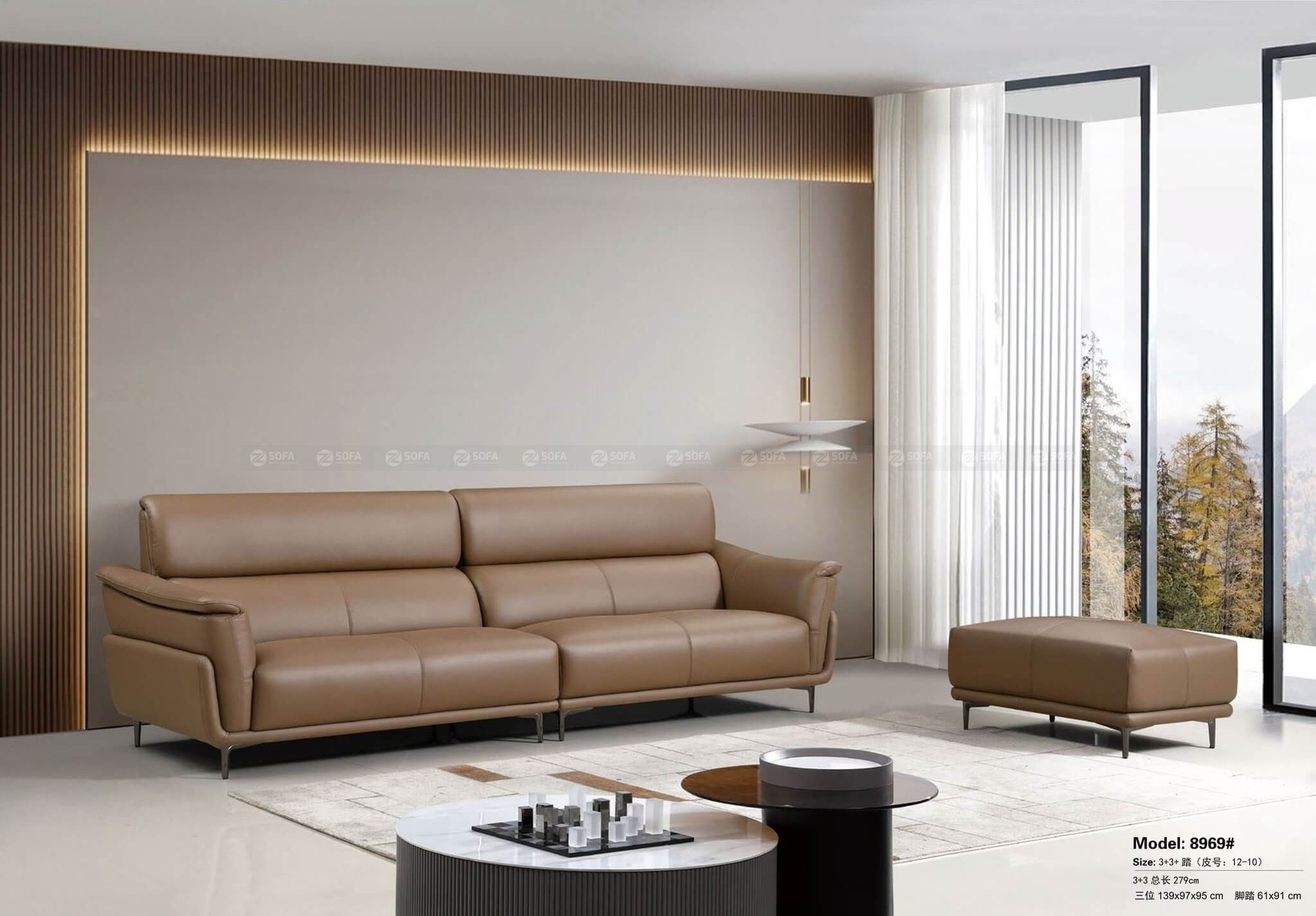 Cách chọn màu sắc sofa da hợp với phòng khách sáng