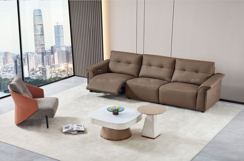 Sofa chỉnh điện da bò ZT2623