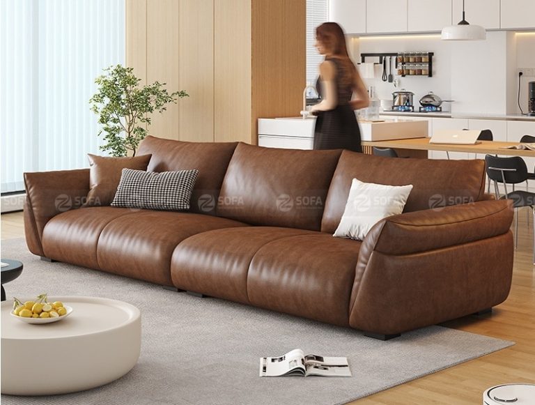 Sofa băng da bò Ý ZDA175