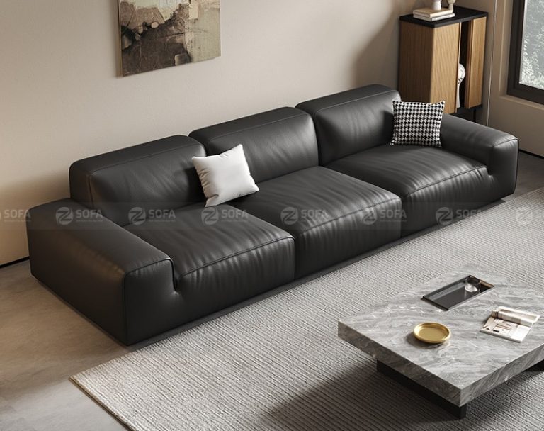 Sofa băng da bò thật ZDA172