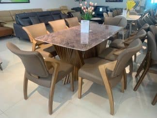 Bàn Ăn Nhập Khẩu 8 Ghế CERA-023