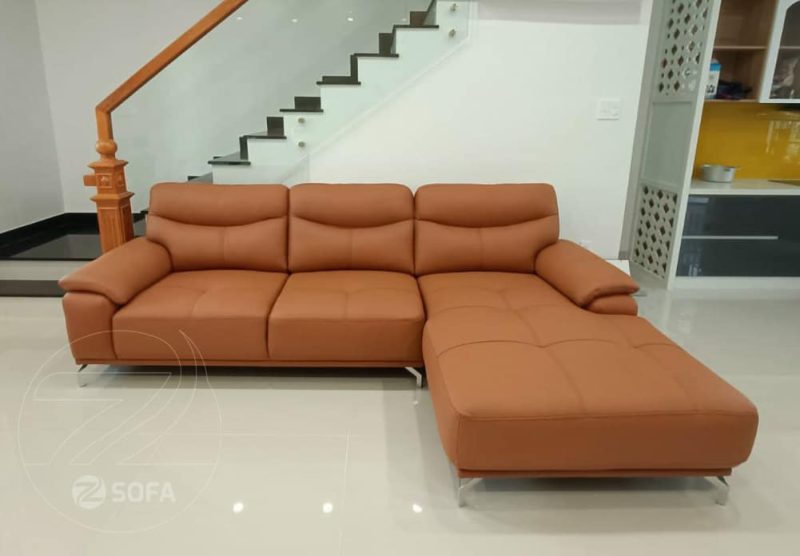 Sofa Da Bò thiết kế kiểu Ý ZL173C