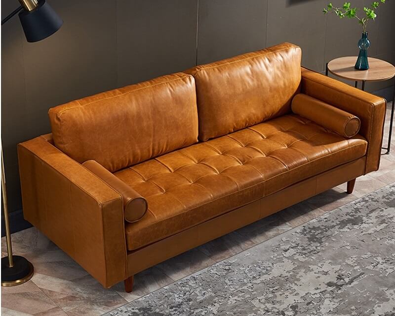 Tìm mua bộ ghế sofa bọc da kiểu băng dài cho gia đình