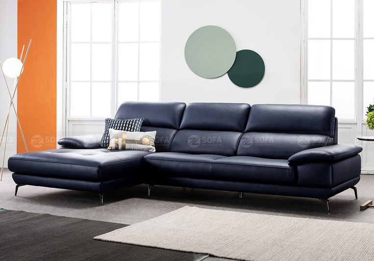 Chọn mua bộ ghế sofa góc bọc da phòng khách chất lượng