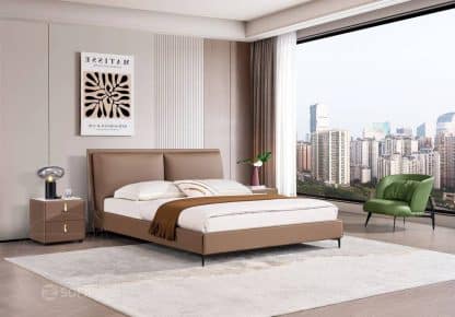 Giường bọc da sinh thái ZGD393