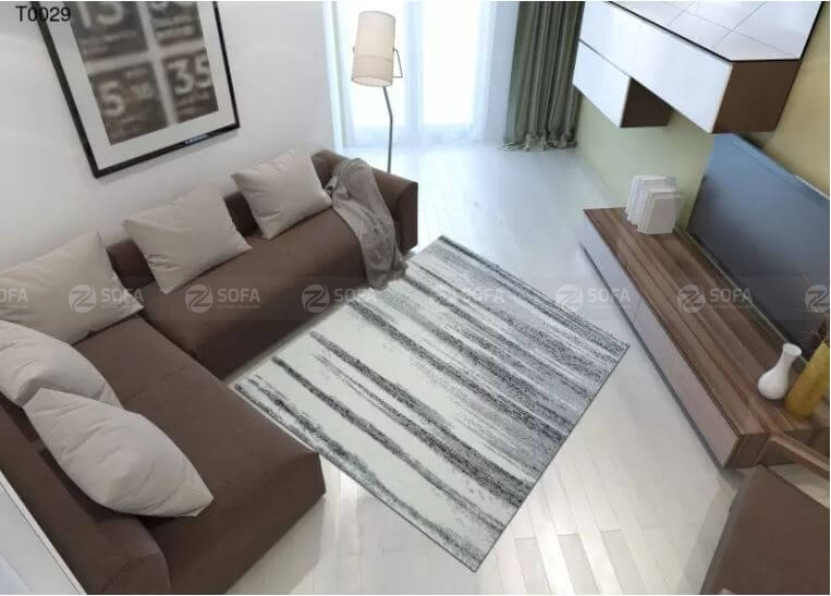 Chọn mua mẫu thảm lót ghế sofa êm chân