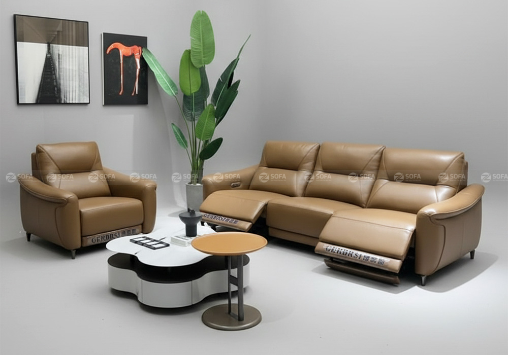 Sofa da bò Ý chỉnh điện ZT248