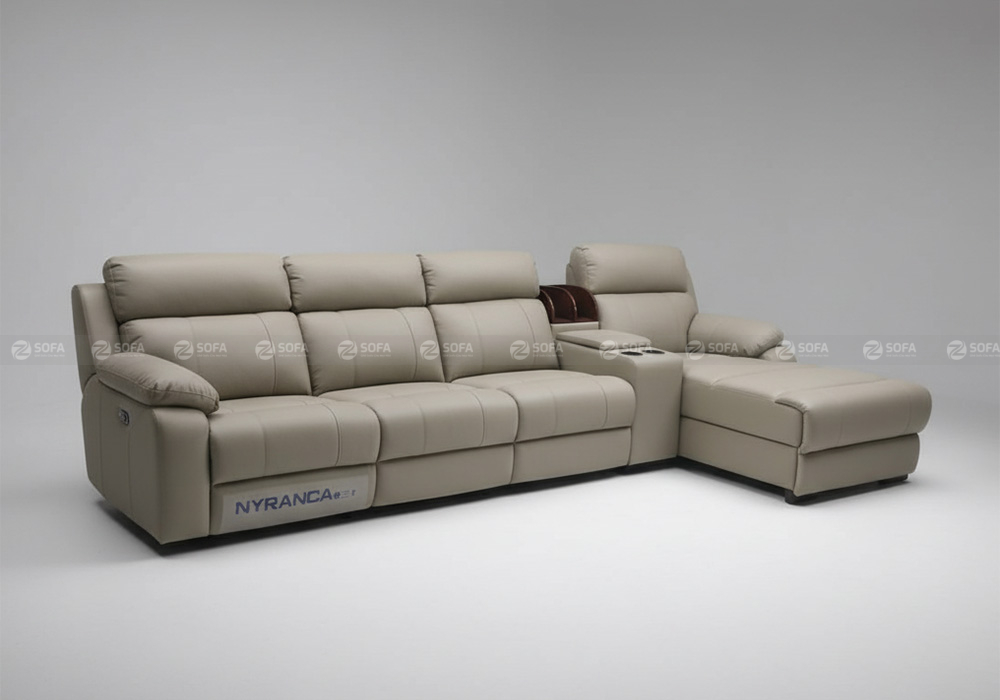 Sofa thư giãn chỉnh điện da bò ZT2621