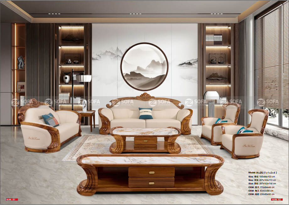 Chọn mua bộ sofa sang trọng tân cổ điển ở HCM