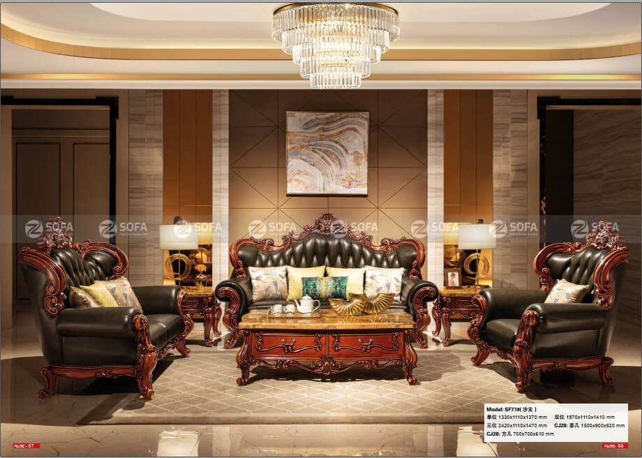 Chọn mua bộ sofa sang trọng tân cổ điển ở HCM
