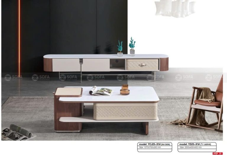 Bàn trà mặt đá B566