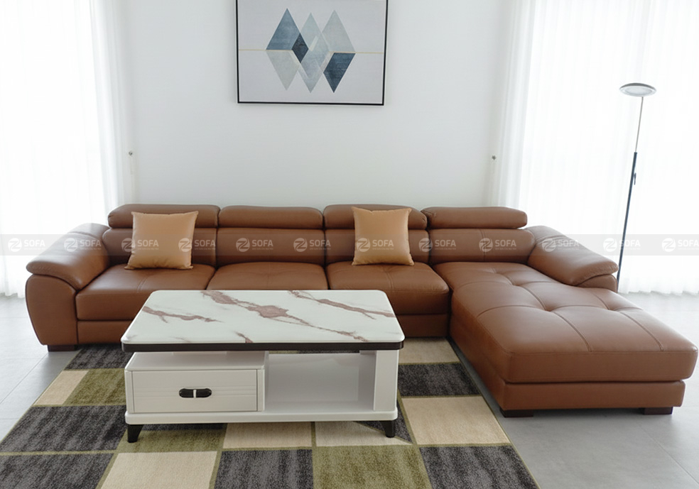 Sofa da bò thật ZDA051