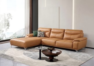 Sofa Da Bò thiết kế kiểu Ý ZL173C