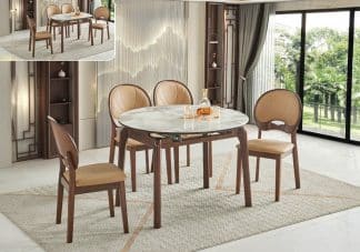 Bàn Ăn 4 Ghế gấp gọn TERA-285