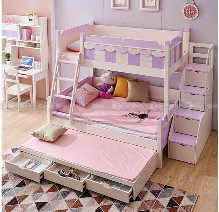 Bộ giường tầng cho con nhỏ chọn mua từ đâu?