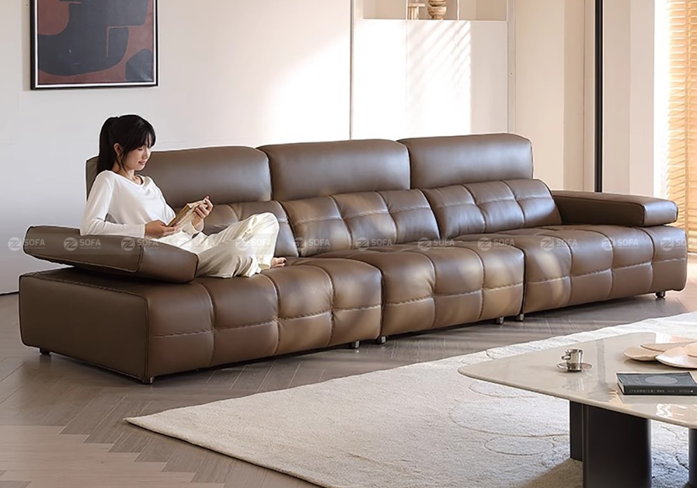 Sofa da bò thật ZDA176