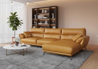 Sofa góc cao cấp gỗ Sồi LV368