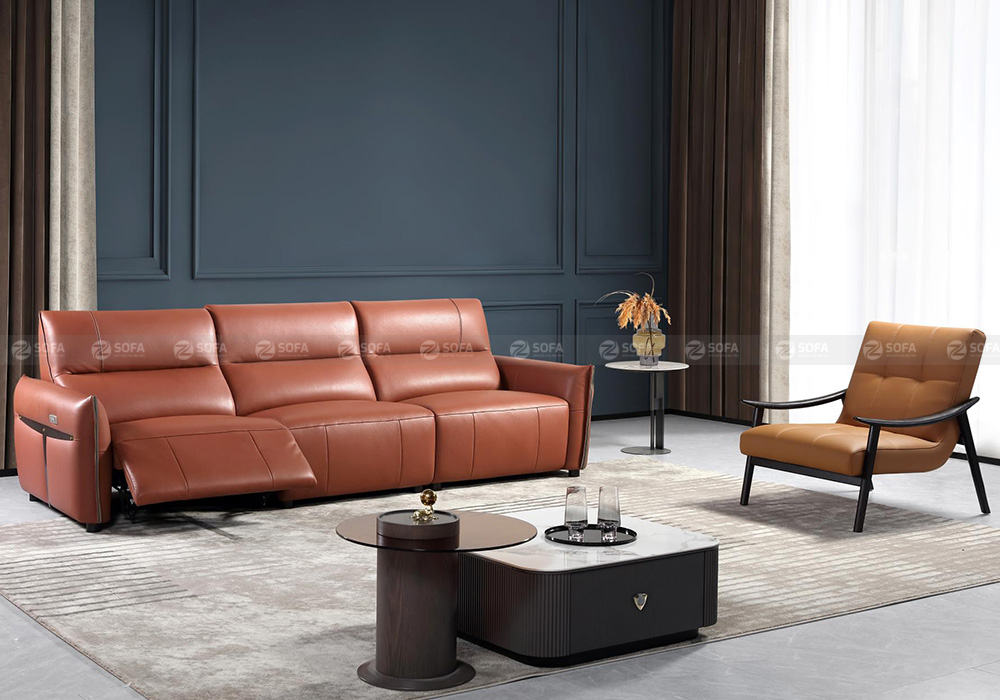 Sofa điện da bò ZT238