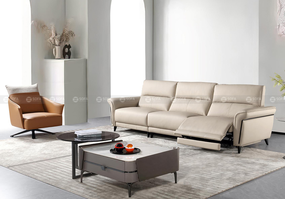 Sofa điện da bò ZT236
