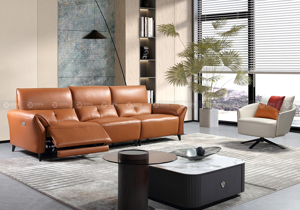 Sofa điện da bò Ý ZT240