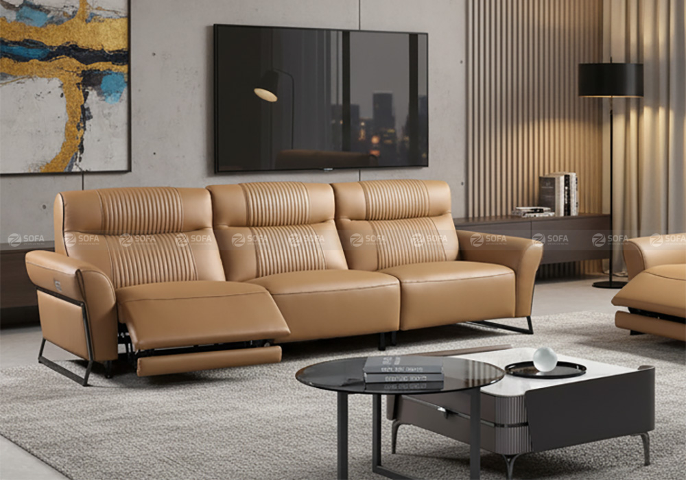 Sofa điện da bò Ý ZT251