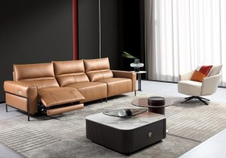 Sofa điện da bò Ý ZT245