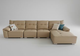 Sofa da bò nhập khẩu ZTA347