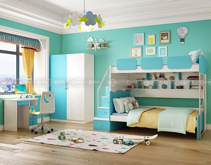 Bộ giường tầng trẻ em phòng ngủ, chọn mua cho bé ngay