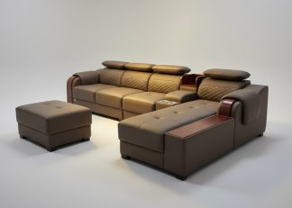 Sofa da cao cấp L18B