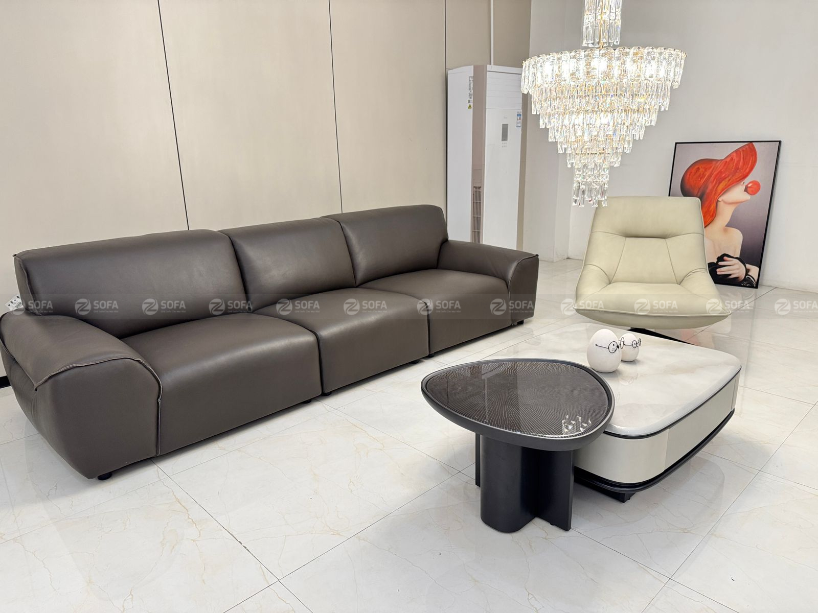Băng sofa da bò 100% NK ZTA490