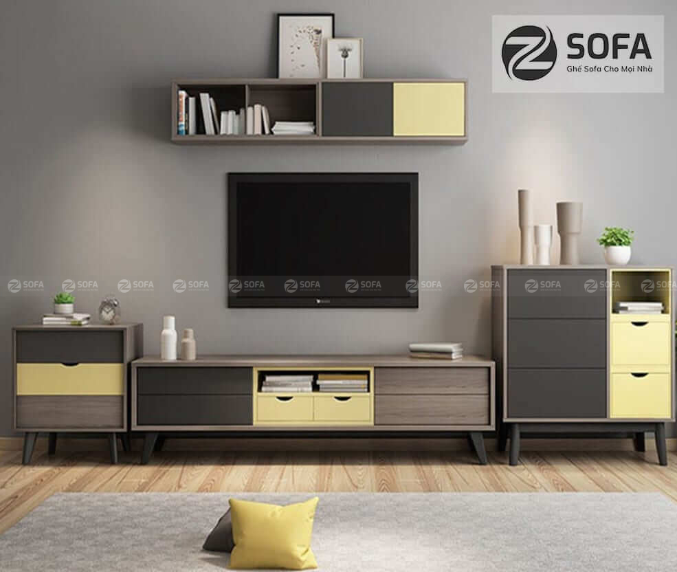 Bộ kệ đặt tivi phòng ngủ gia đình, chọn mua từ đâu?